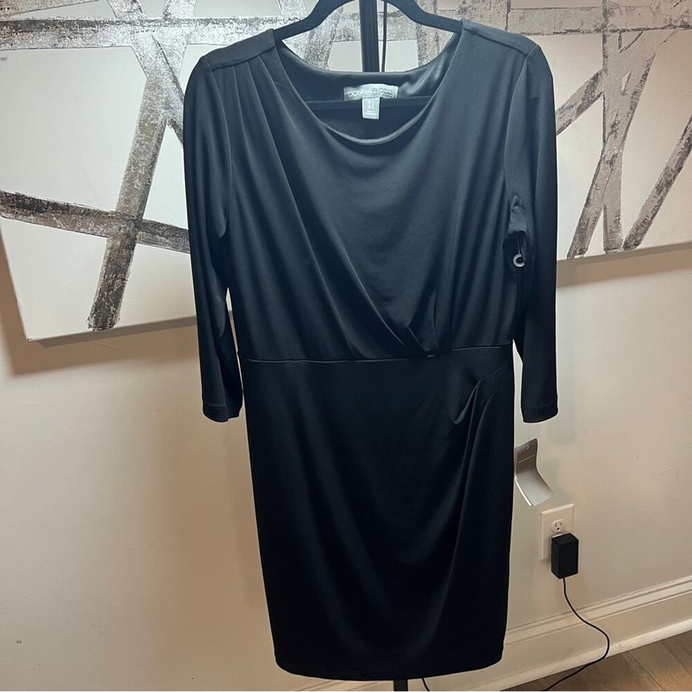 NWT Donna Ricco NY 12 Elegant Black Women's Dress